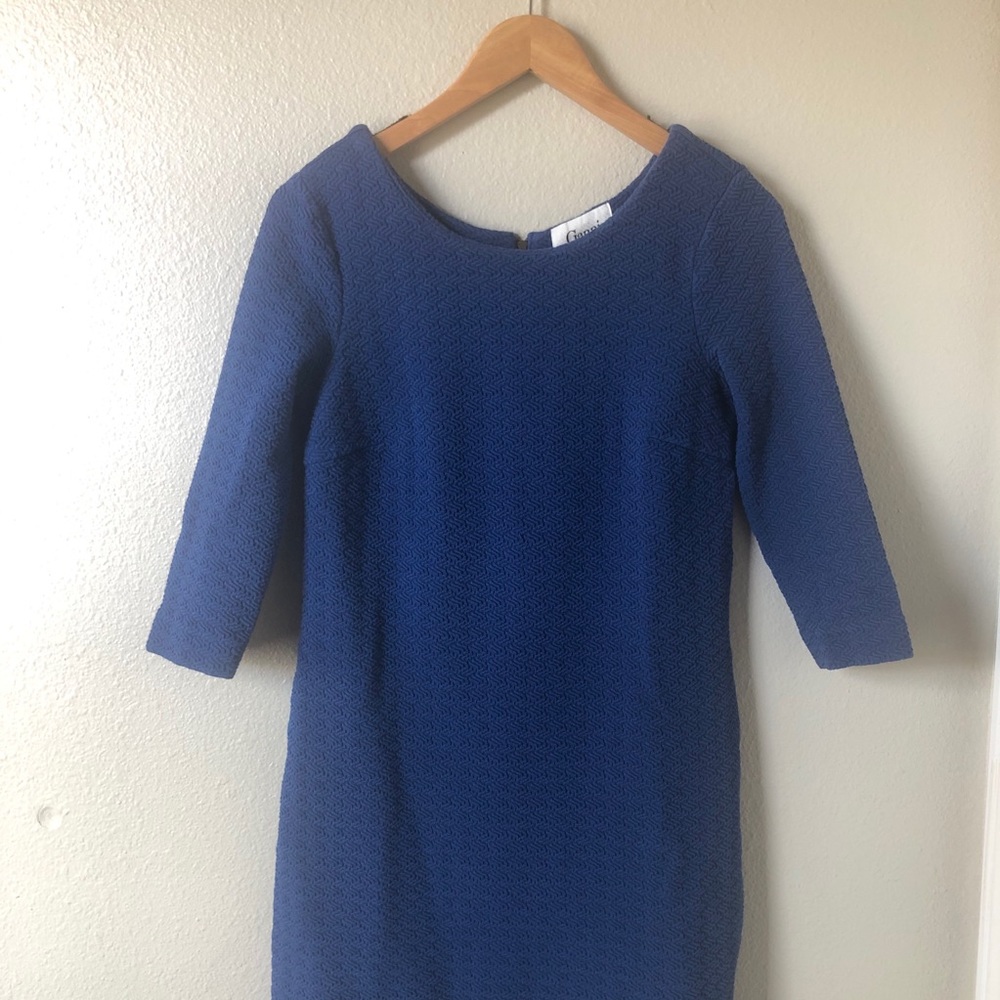 Anthropologie Ganni Blue Shift Dress - Picture 7 of 8
